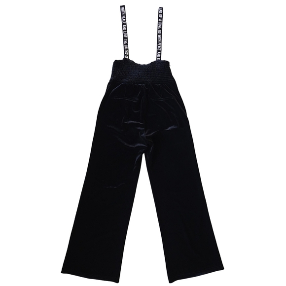 Puella Velvet Wide Leg Overalls Size Small - Picture 2 of 9